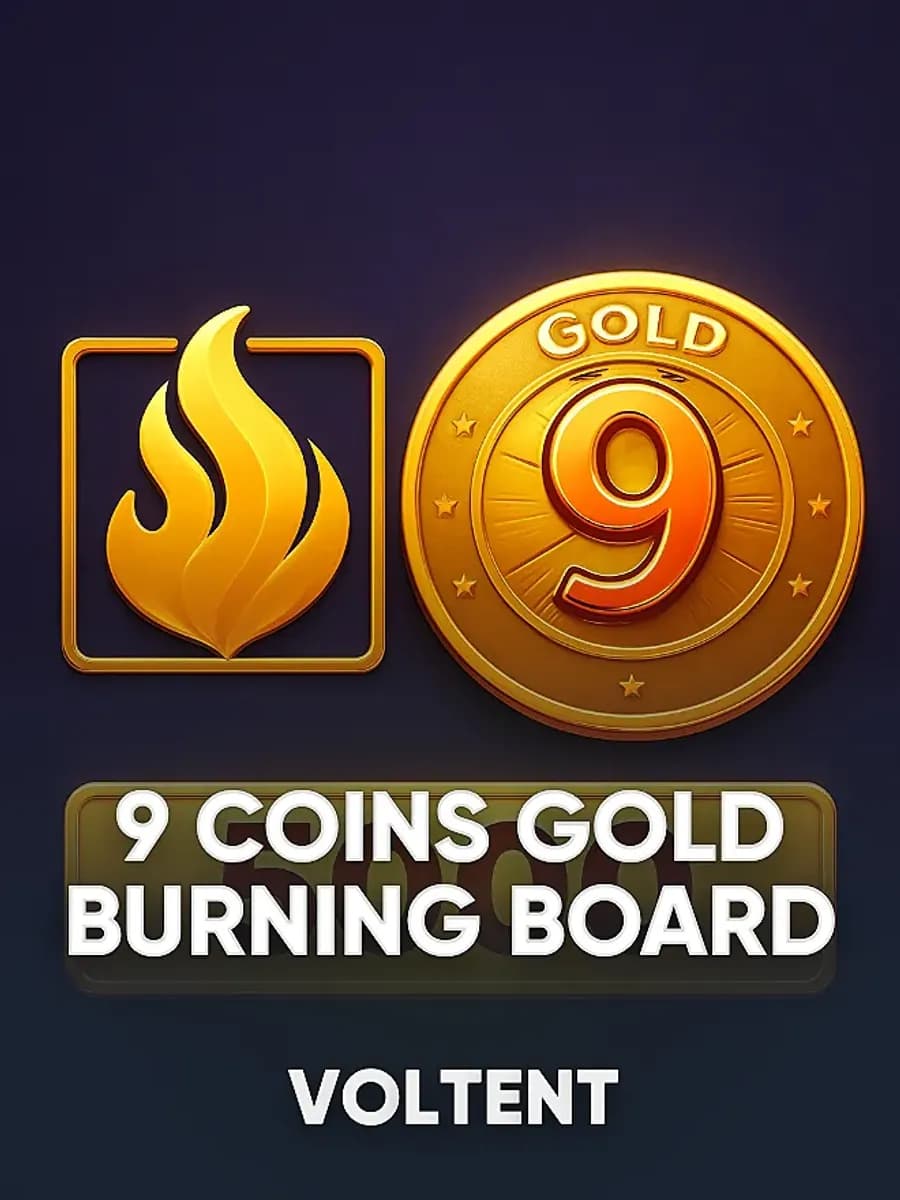 9 Coins Gold Burning Board